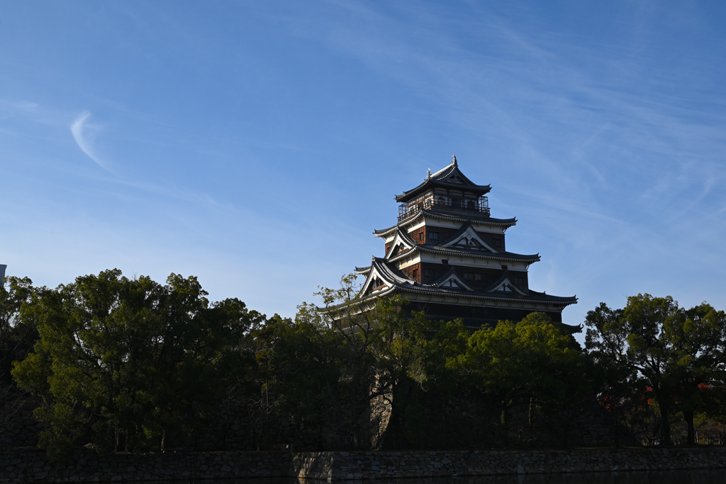 広島城　冬