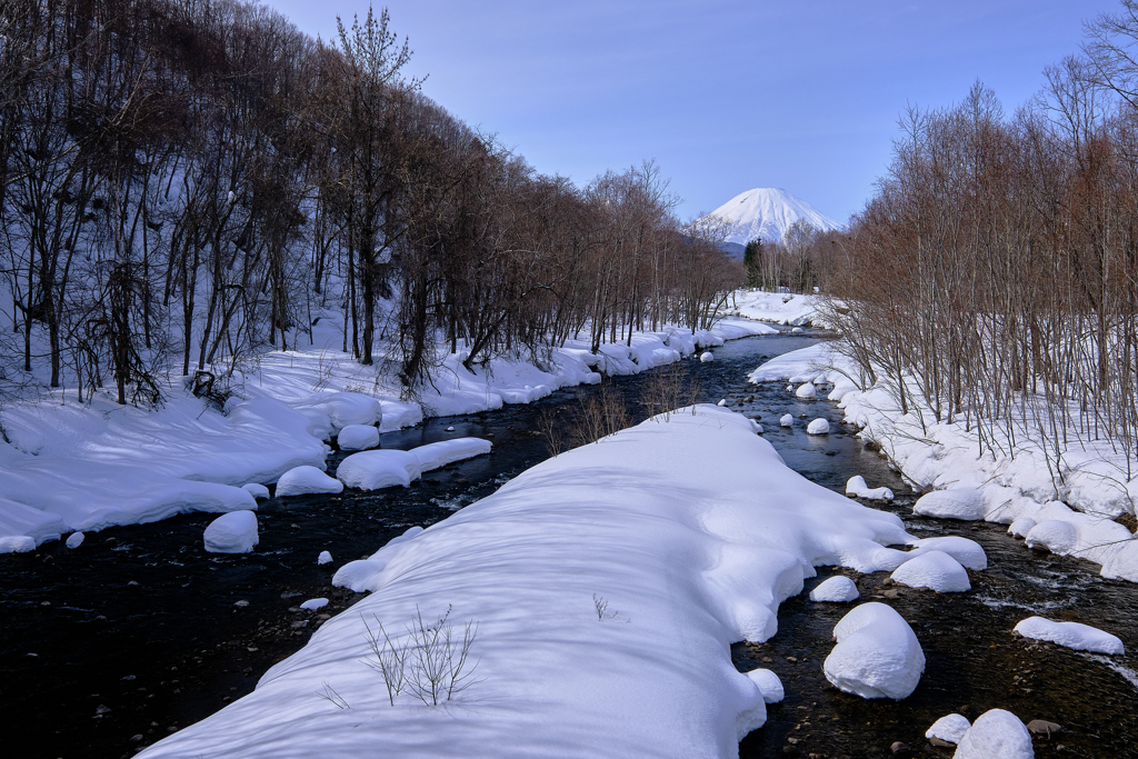 尻別川と羊蹄山