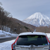 愛車と蝦夷富士