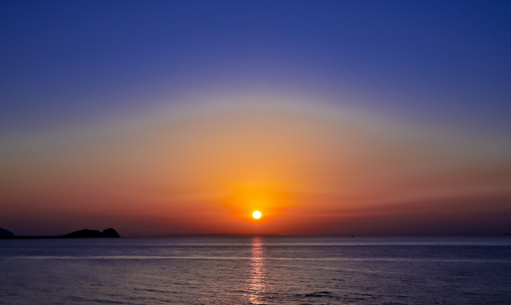 いつかの糸島の夕陽