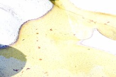 ポットホールのある風景　滝の拝