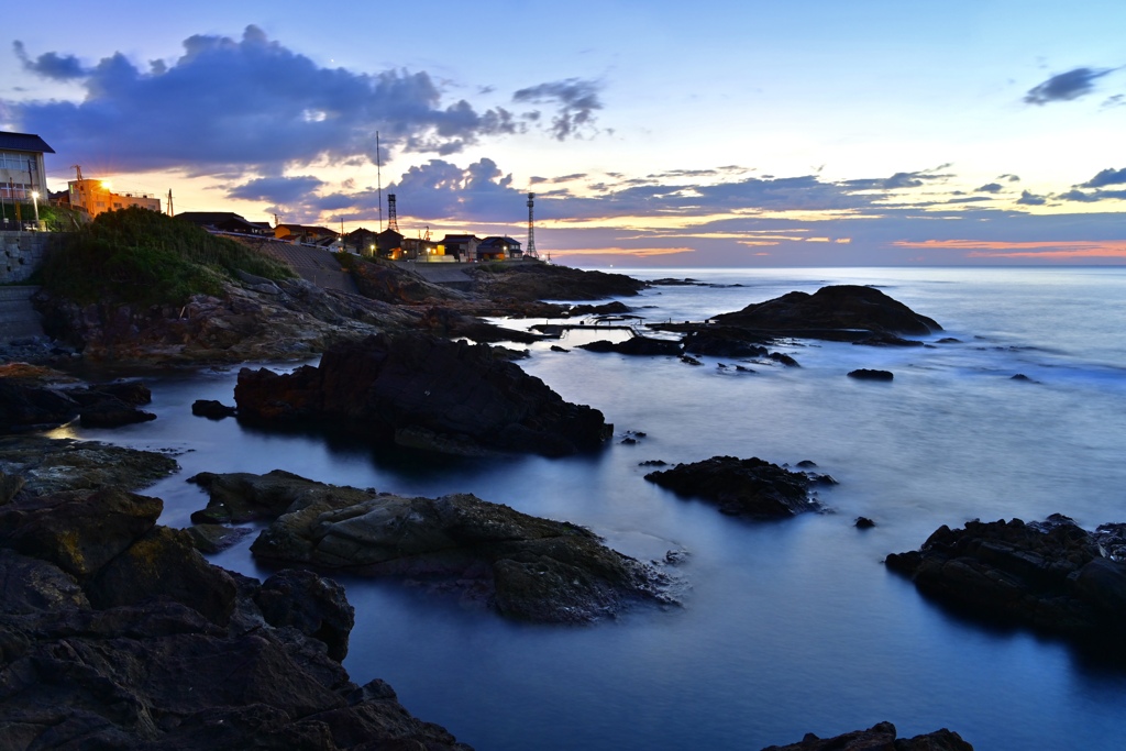 夕暮海岸