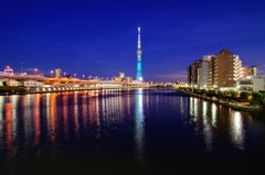 東京　白髭橋　スカイツリー