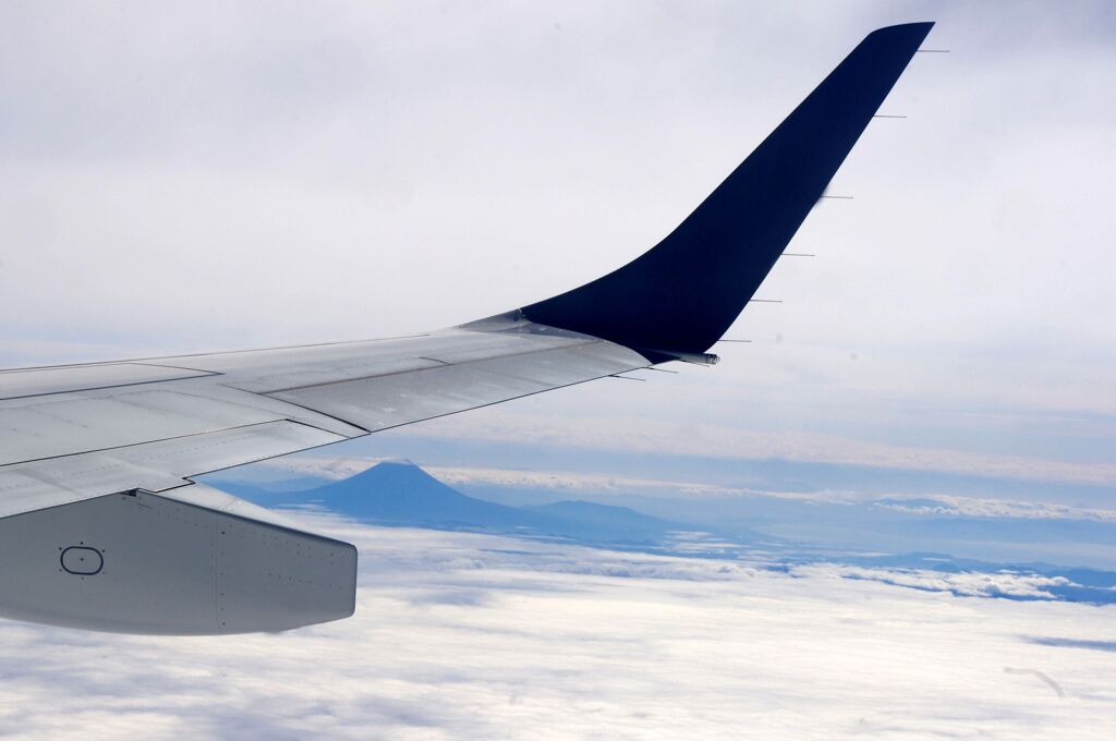 機上からの富士山１