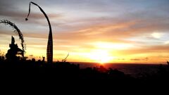 バリ島の夕日