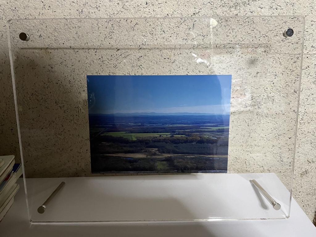 北海道と無地の写真立て…