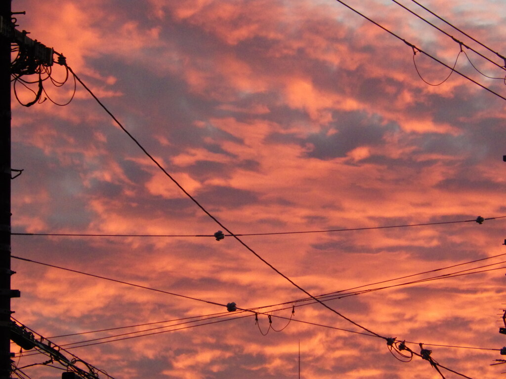 夕焼け…