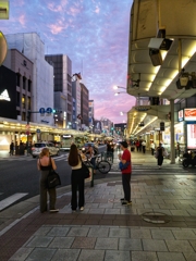 東を見ても