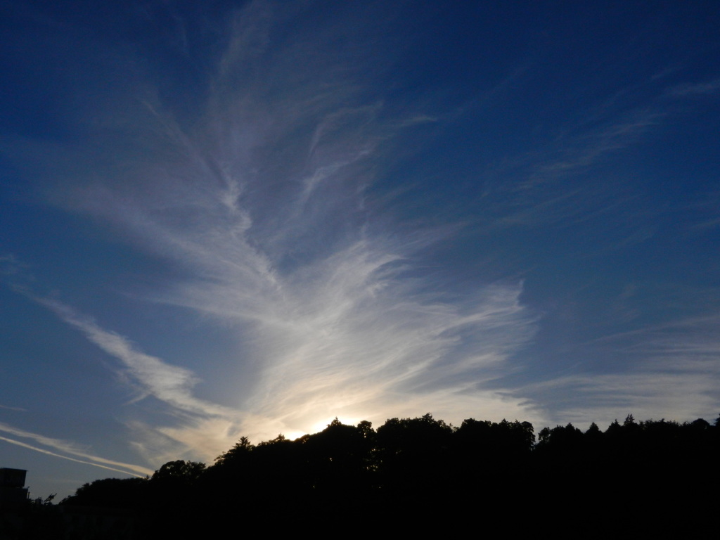 調整池からの夕景（１）