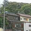 名鉄線の駅前の風景