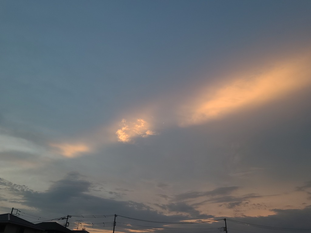 本日の夕暮れ
