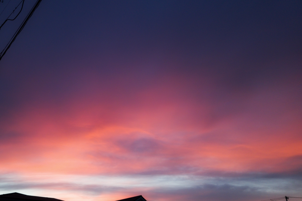 本日の夕景