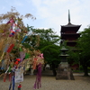 五重塔と七夕飾り