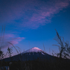 夕暮れの富士