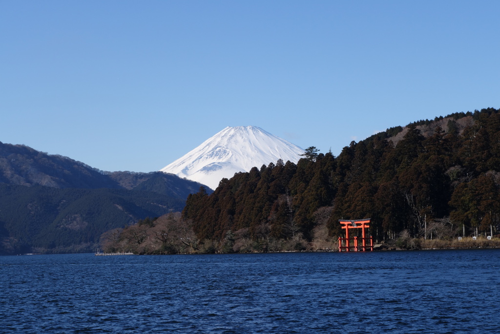 箱根にて