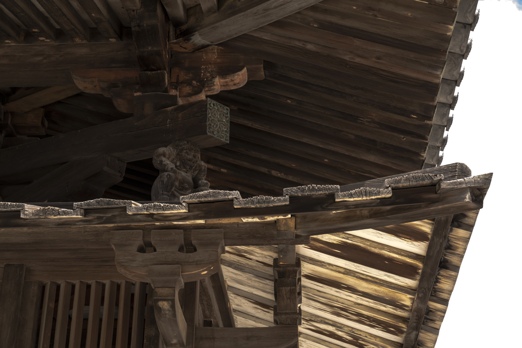 法隆寺にて
