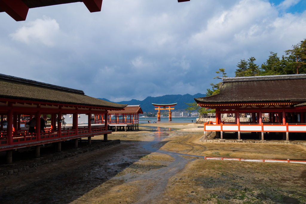 厳島神社にて