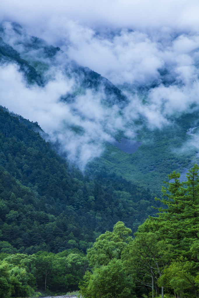 上高地にて