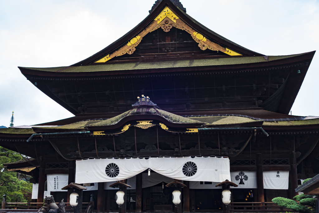 善光寺にて