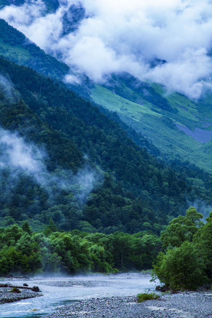 上高地にて