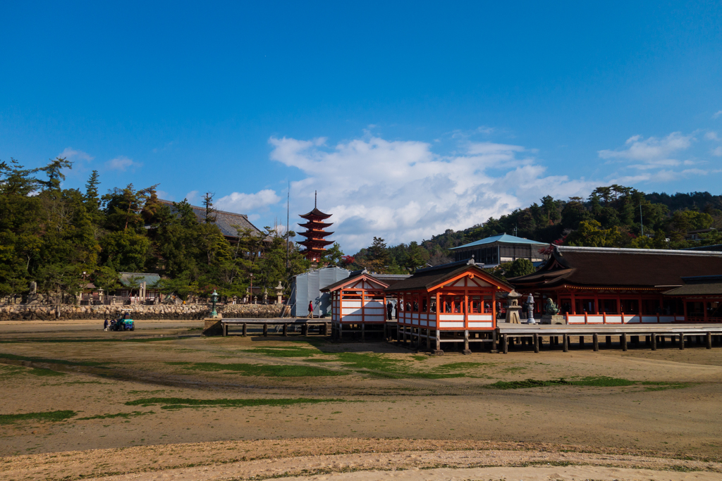 厳島神社にて