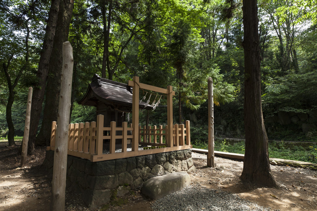 万治の石仏付近にて