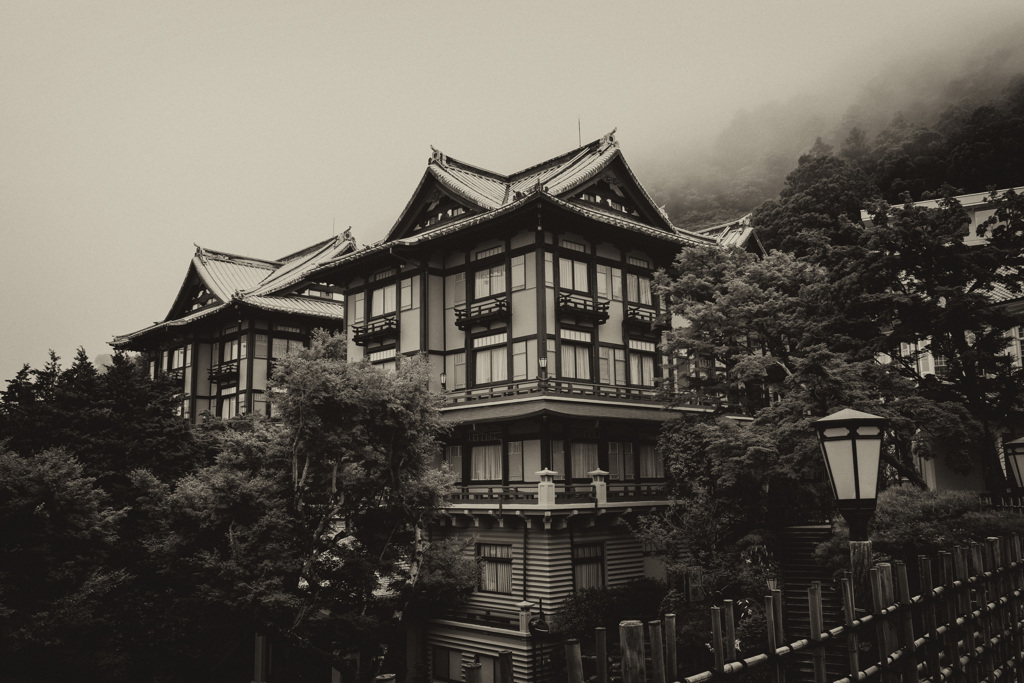 箱根にて