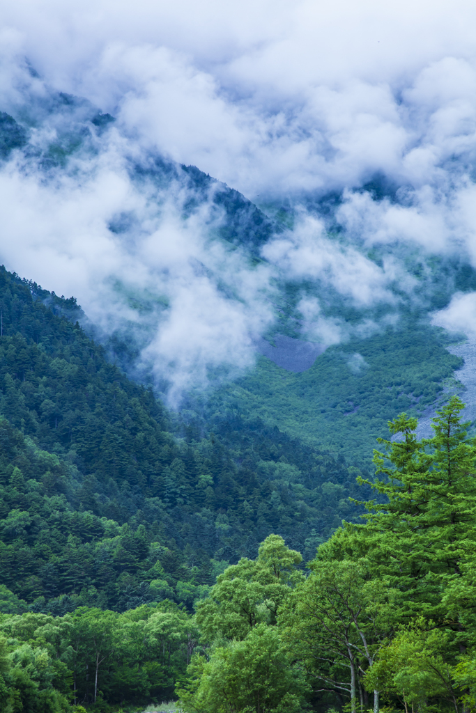上高地にて