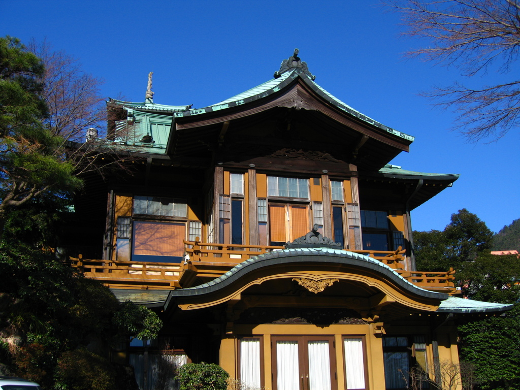 箱根にて