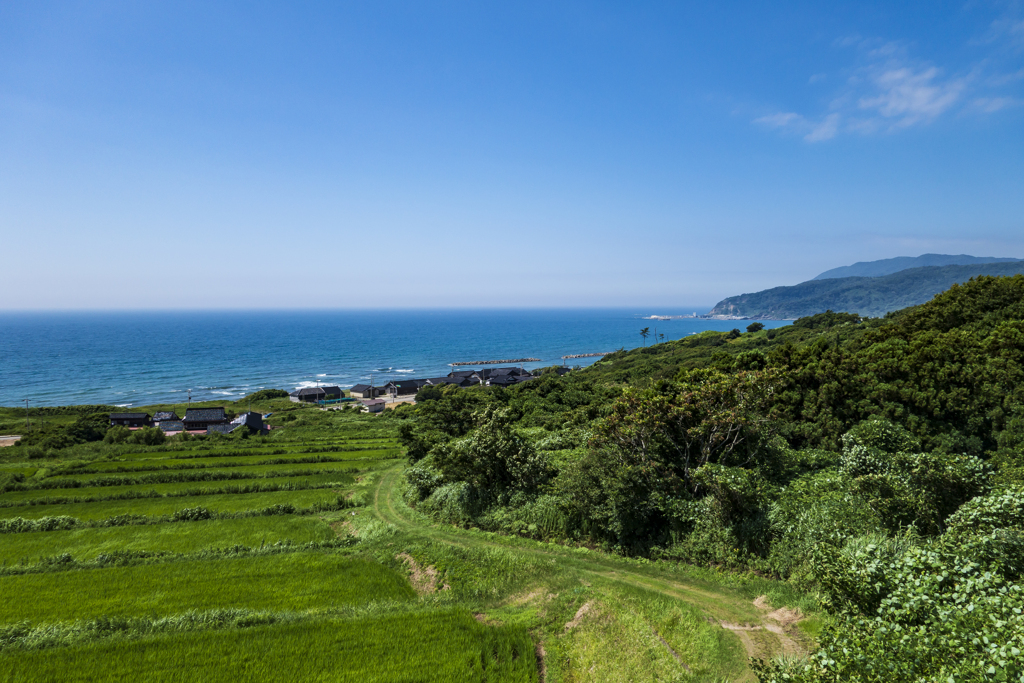 能登半島にて