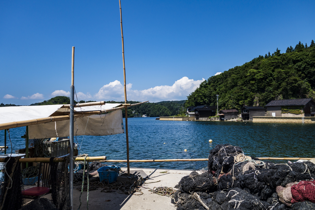 能登半島にて