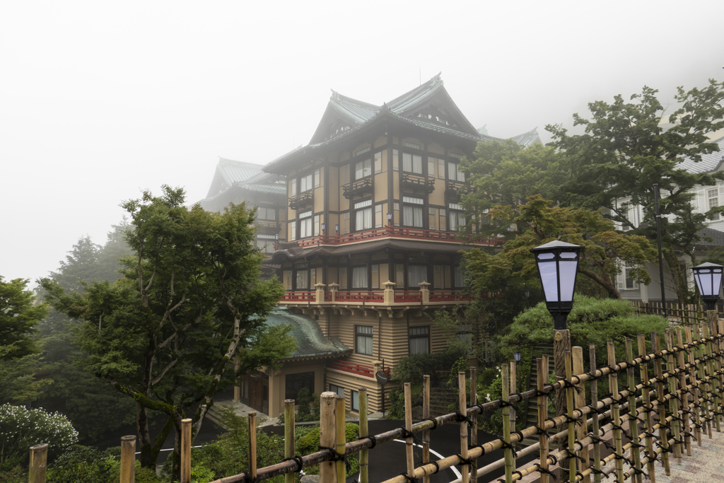 箱根にて