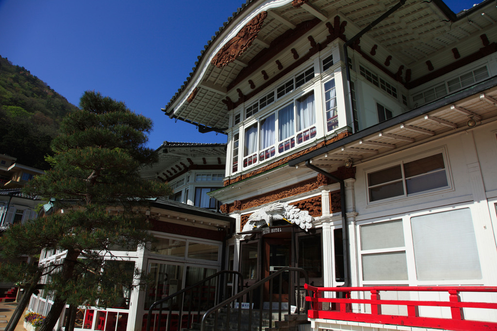 箱根にて