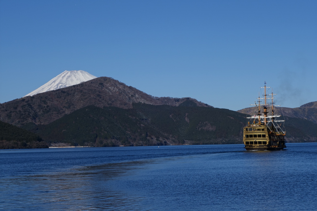 箱根にて