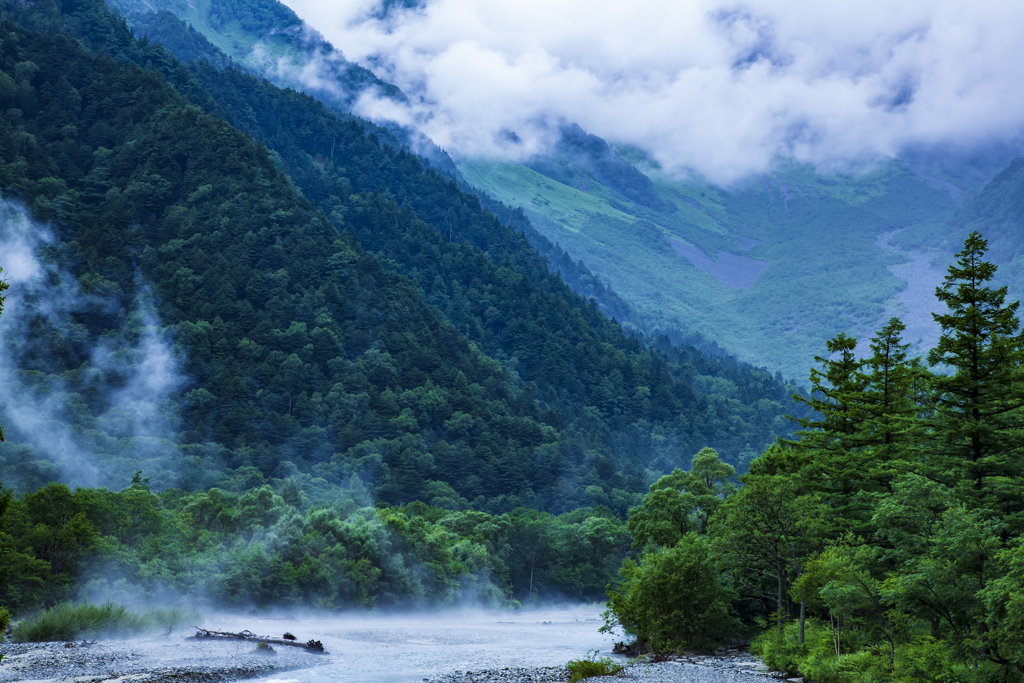 上高地にて