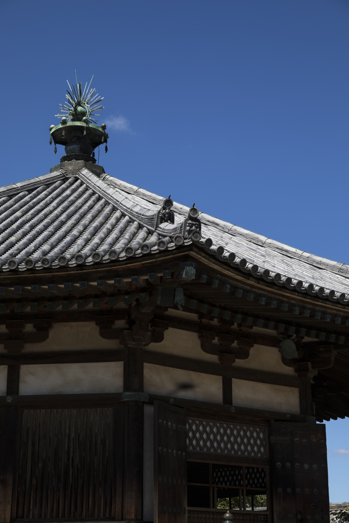 法隆寺にて