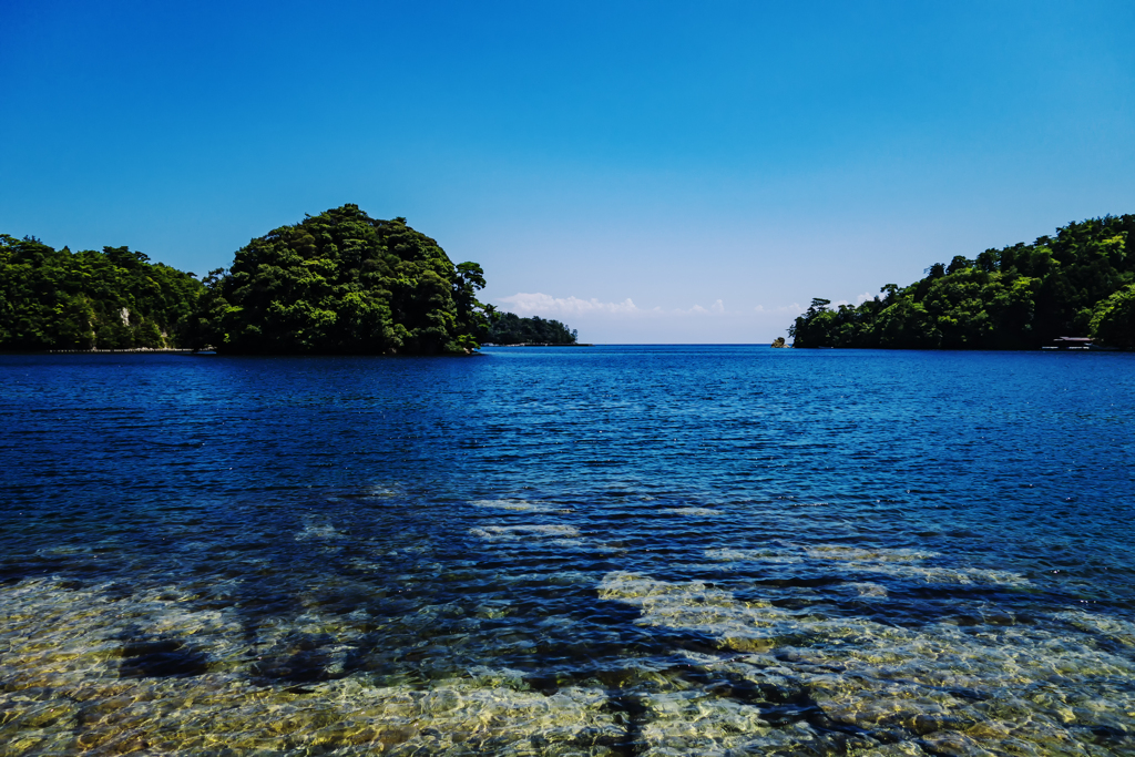 能登半島にて