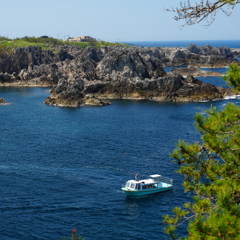 佐渡の景勝地　尖閣湾
