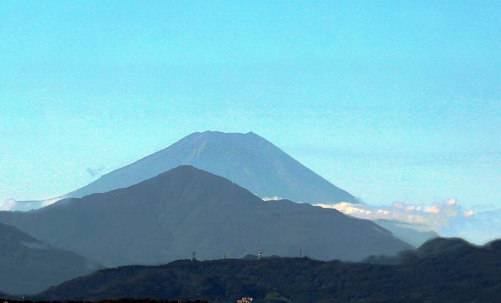 秋の空-富士山