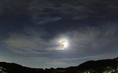 皆既月食ー残念でした！！