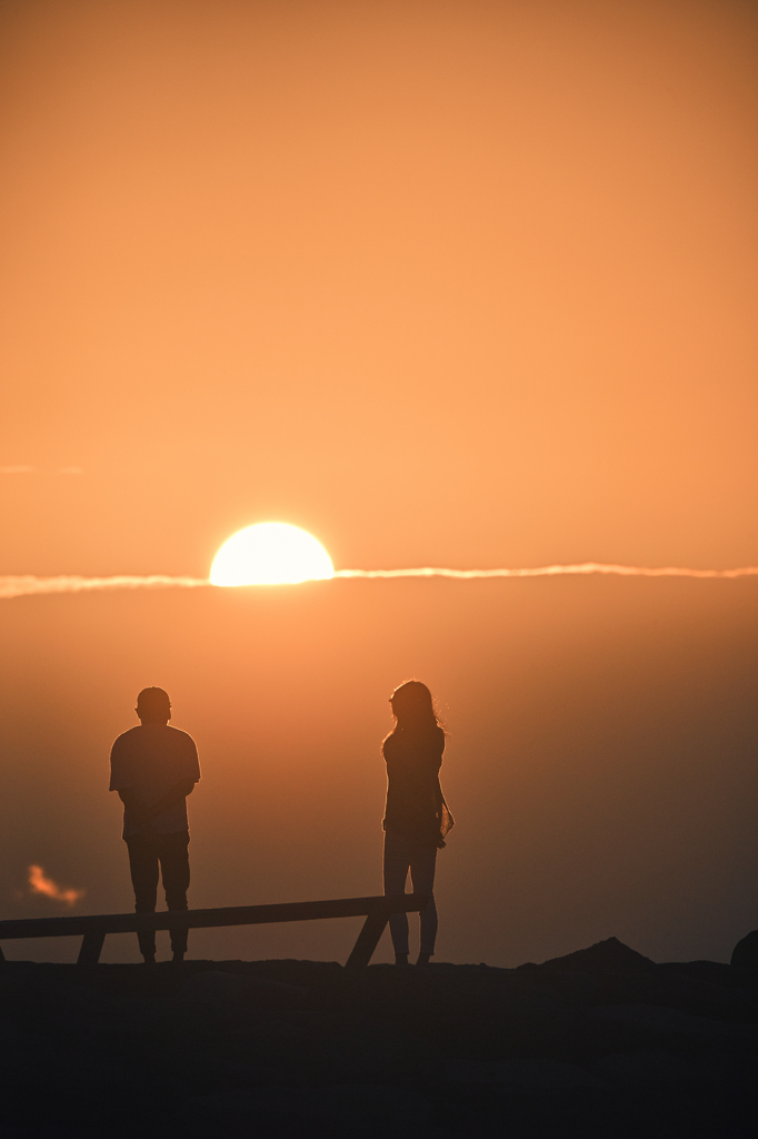 夕日に願いを