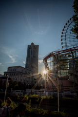 みなとみらい夕景