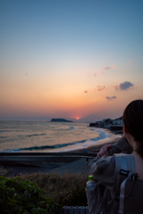 暮れる江ノ島