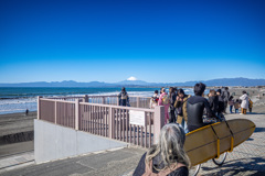 成人の日の湘南にて