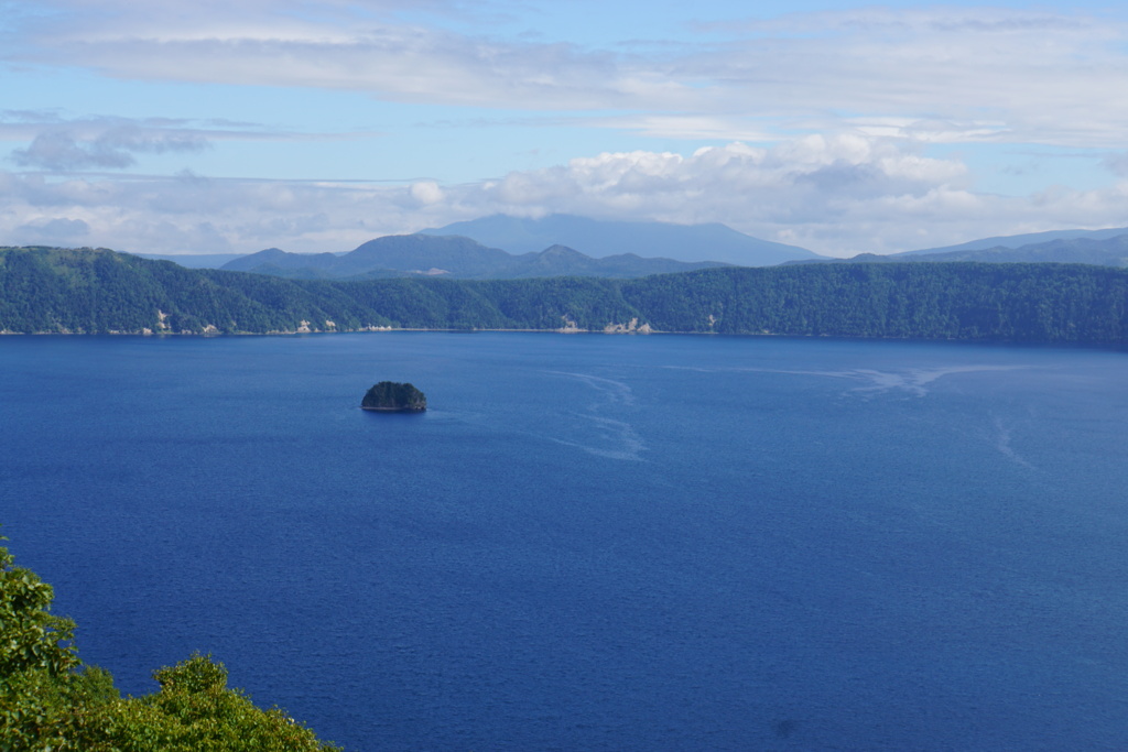 霧のない摩周湖