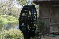 二股川の水車