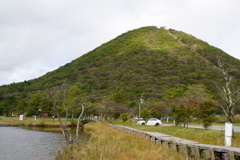 湿地木道と榛名富士