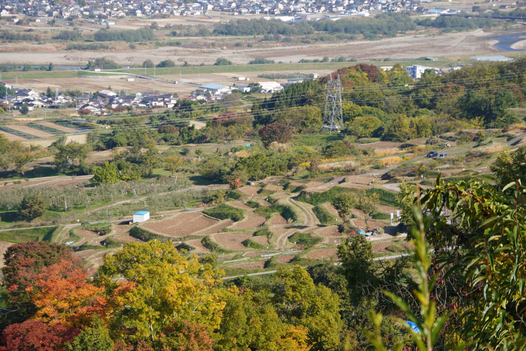棚田と善光寺平