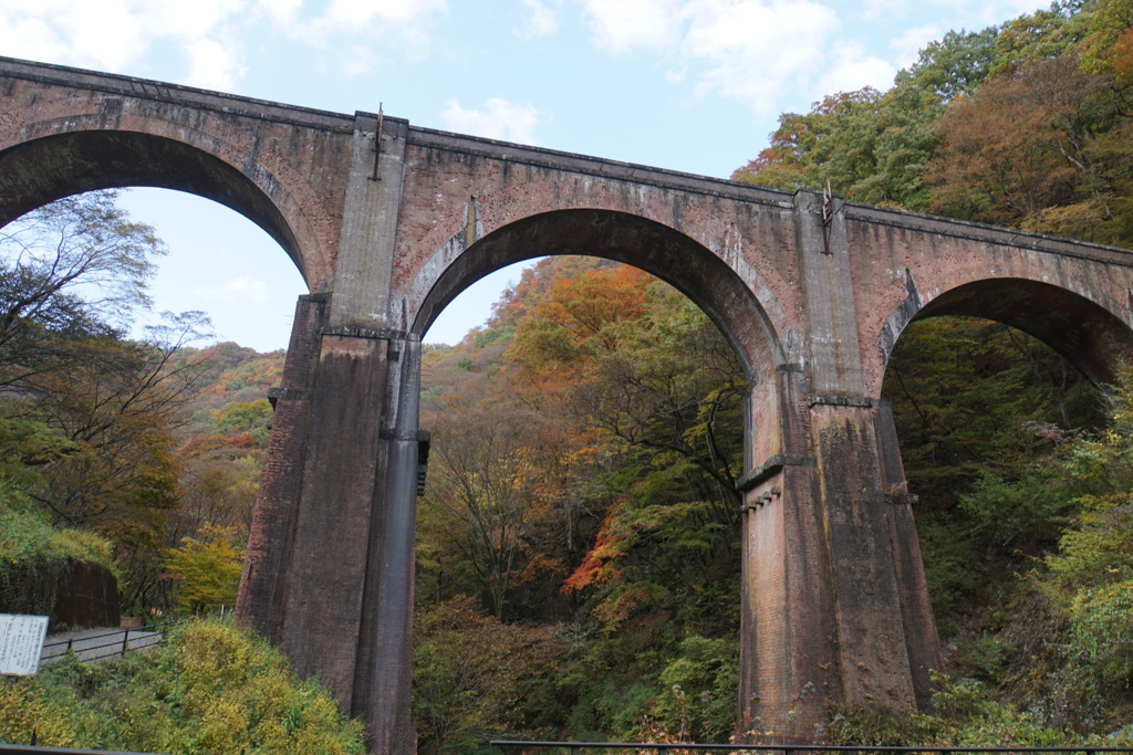眼鏡橋の紅葉４