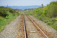 真っ直ぐな線路